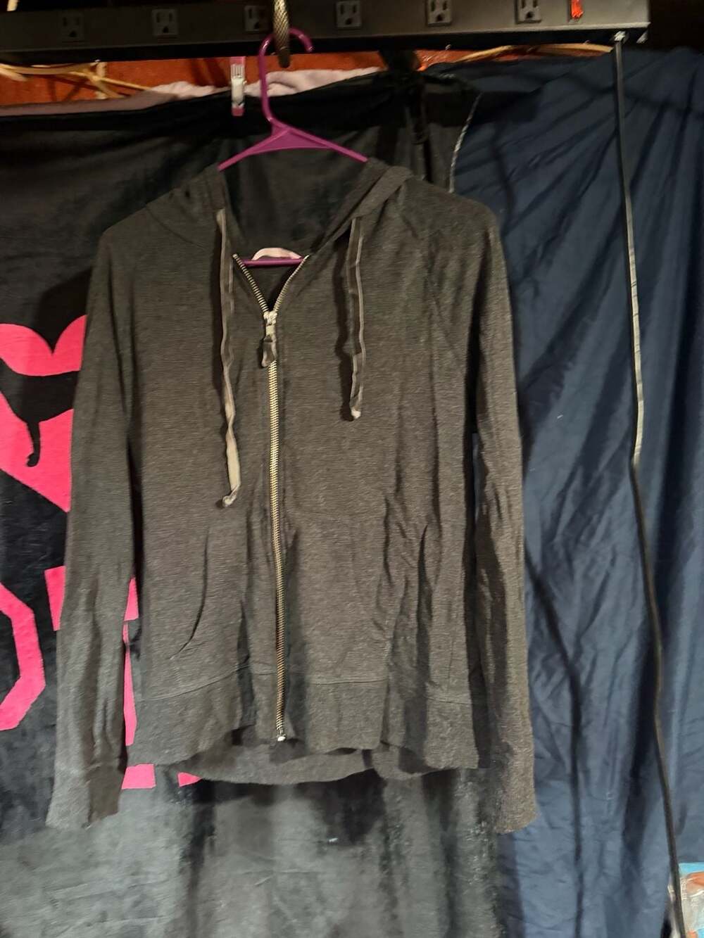 Victoria's Secret Rhinestone Angel Wings Zip-Up Hoodie Size M